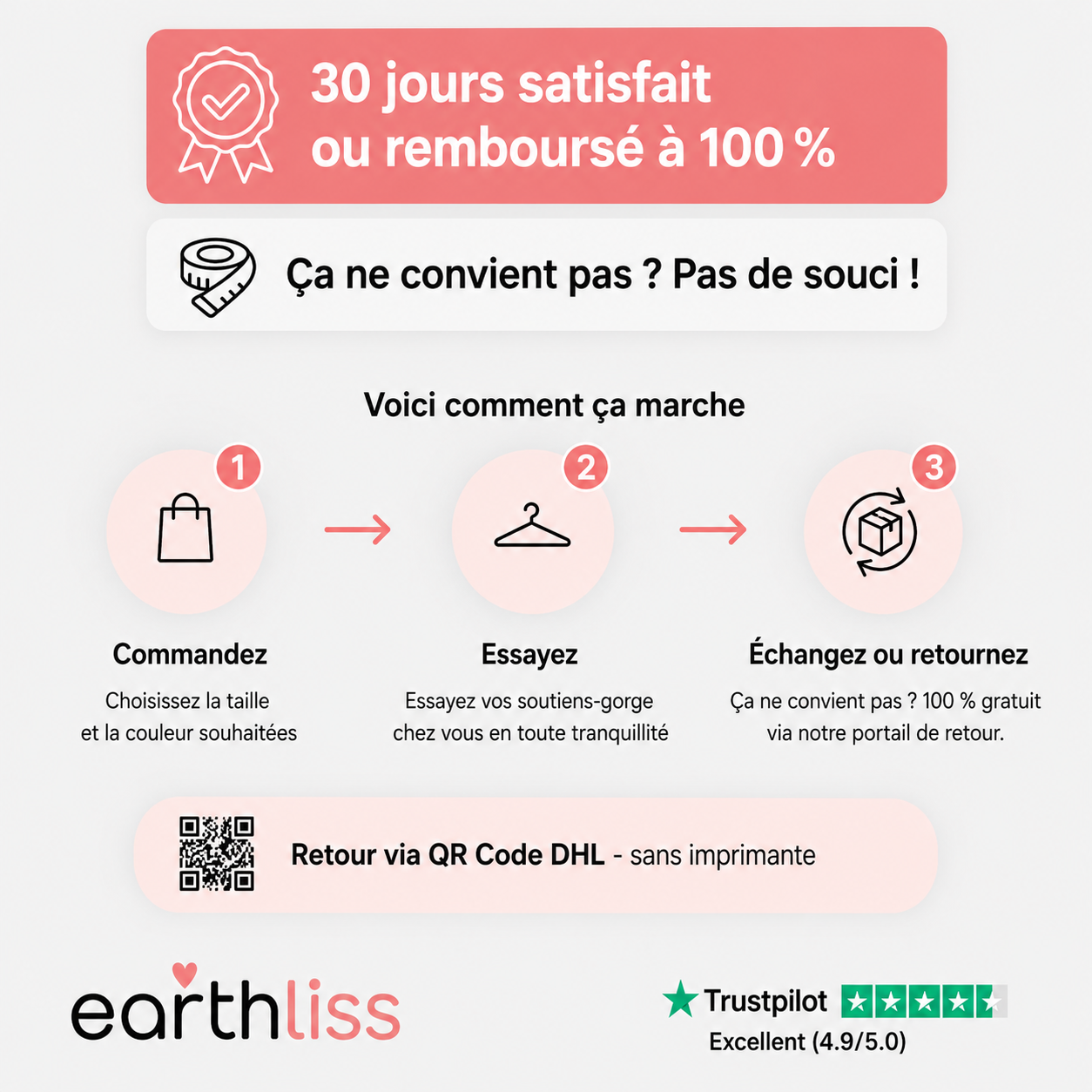 Soutien-gorge Earthliss Comfort sans coutures ni armatures