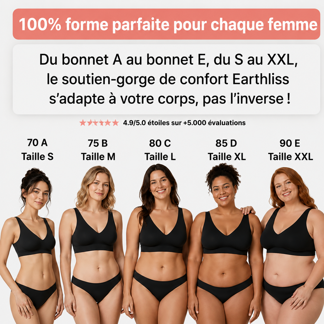 Soutien-gorge Earthliss Comfort sans coutures ni armatures